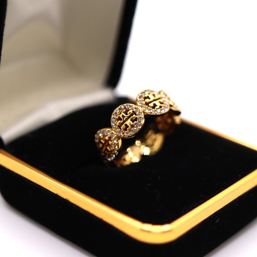 Tory Burch Gold Logo Ring ✨ - Picture 6 of 6